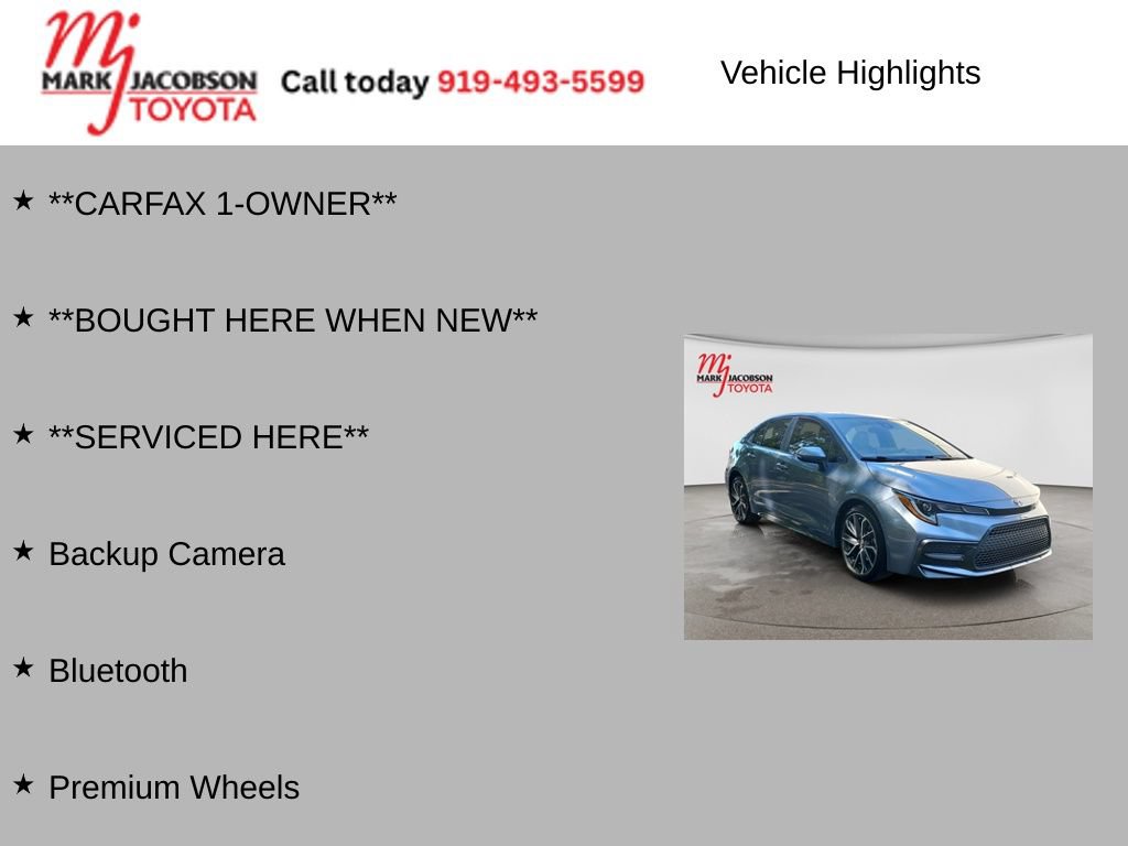 Used 2020 Toyota Corolla XSE FWD image 6