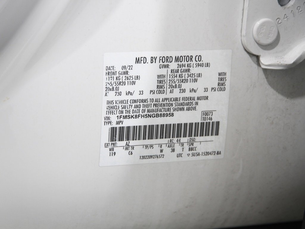 Certified 2022 Ford Explorer Limited w/ Equipment Group 301A image 25