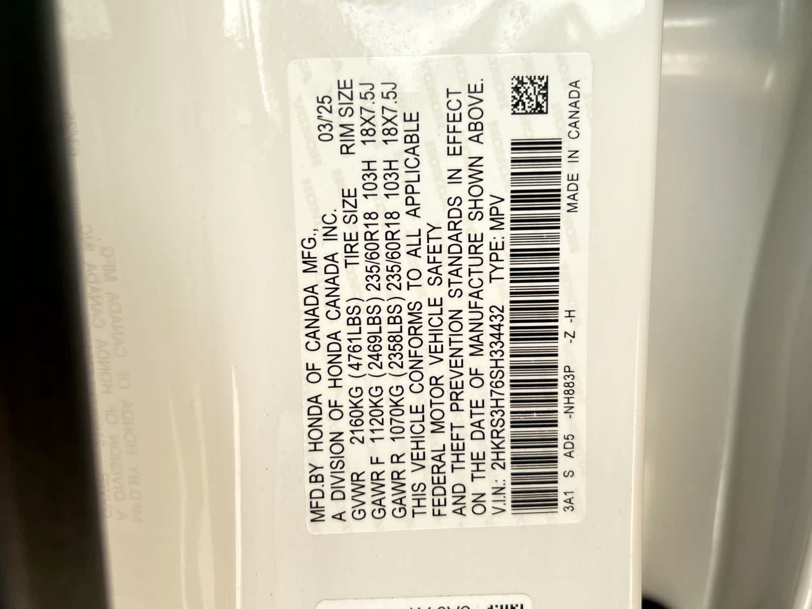 Used 2025 Honda CR-V EX-L image 2