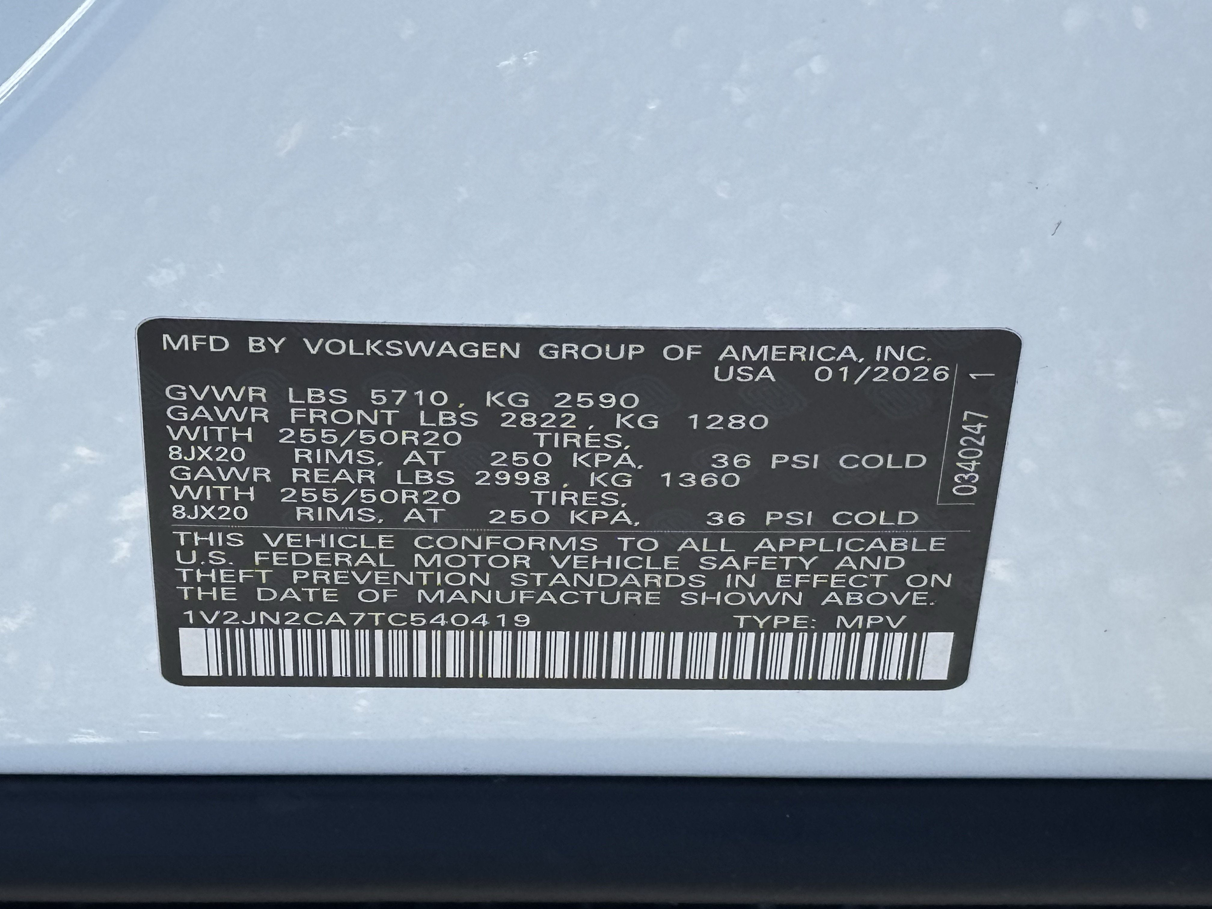 Used 2026 Volkswagen Atlas SE FWD image 38
