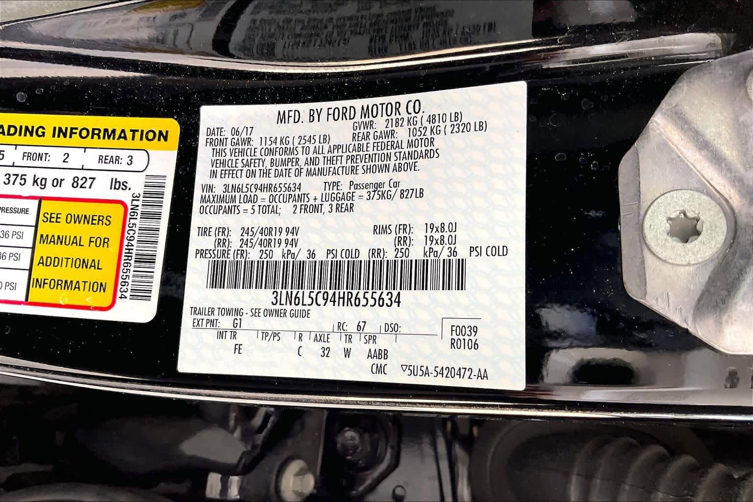 Used 2017 Lincoln MKZ Select w/ Select Plus Package FWD image 33