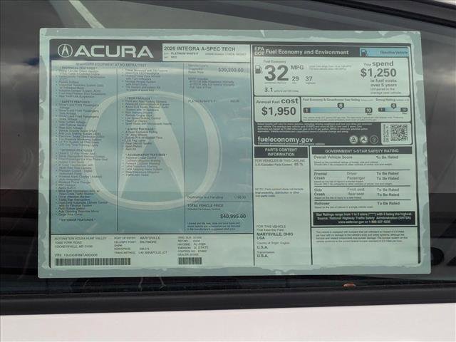 New 2026 Acura Integra A-Spec image 19