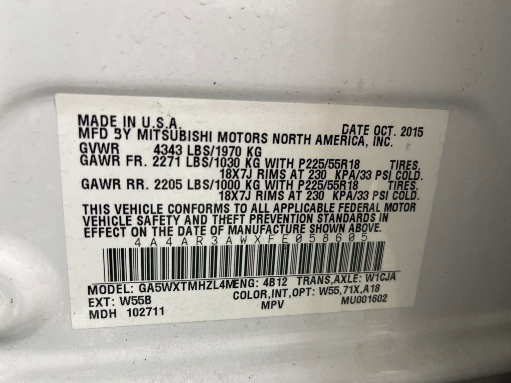 Used 2015 Mitsubishi Outlander Sport ES image 75