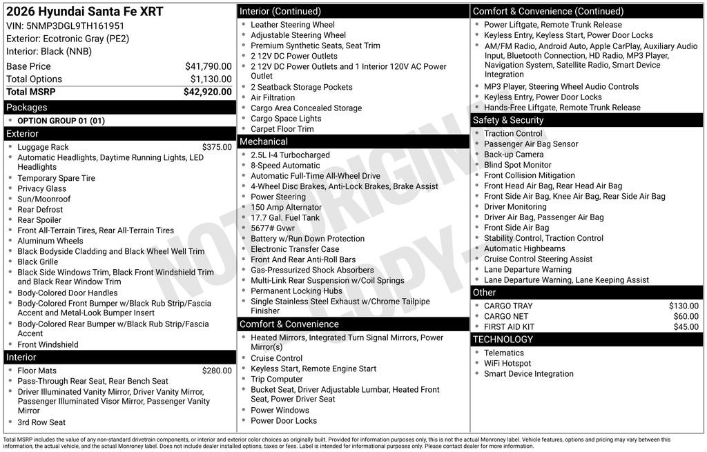 New 2026 Hyundai Santa Fe XRT image 4