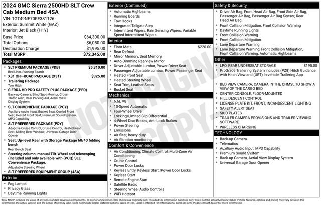 Used 2024 GMC Sierra 2500 SLT w/ SLT Premium Package image 34