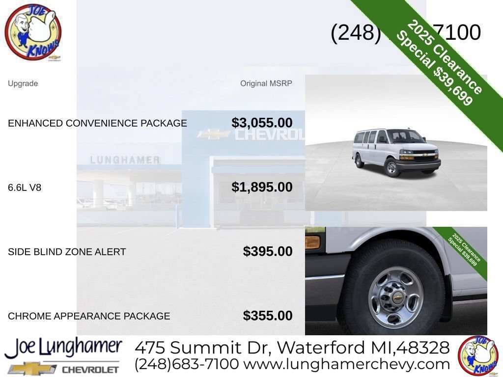 New 2025 Chevrolet Express 2500 w/ Enhanced Convenience Package RWD image 20