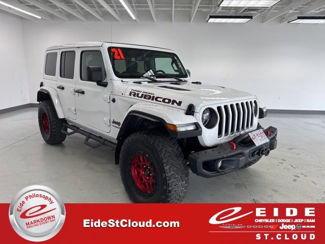 Used 2021 Jeep Wrangler Unlimited Rubicon w/ Uconnect 4C Nav & Sound Group image 1
