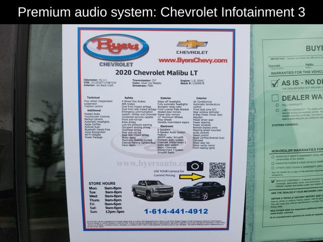 Used 2020 Chevrolet Malibu LT FWD image 13