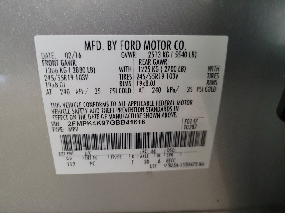 Used 2016 Ford Edge Titanium w/ Equipment Group 302A AWD/4WD image 33