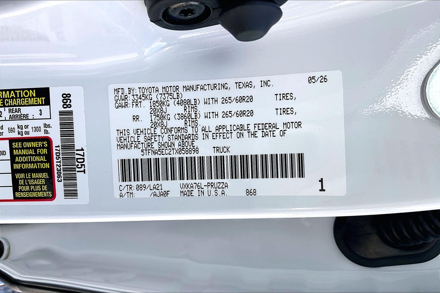 New 2026 Toyota Tundra Platinum AWD/4WD image 17