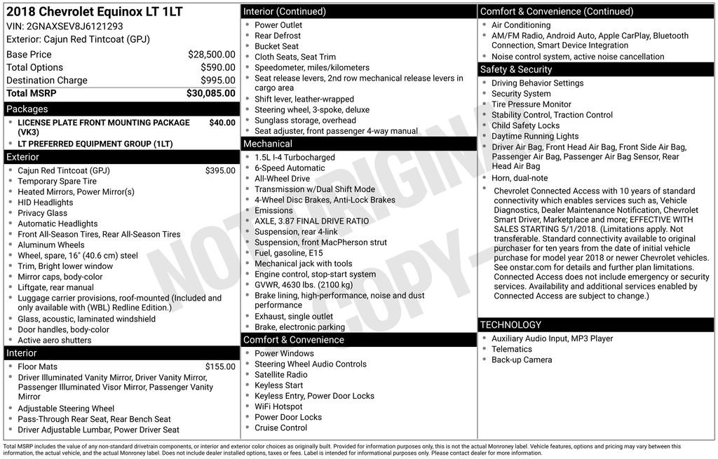 Used 2018 Chevrolet Equinox LT image 35