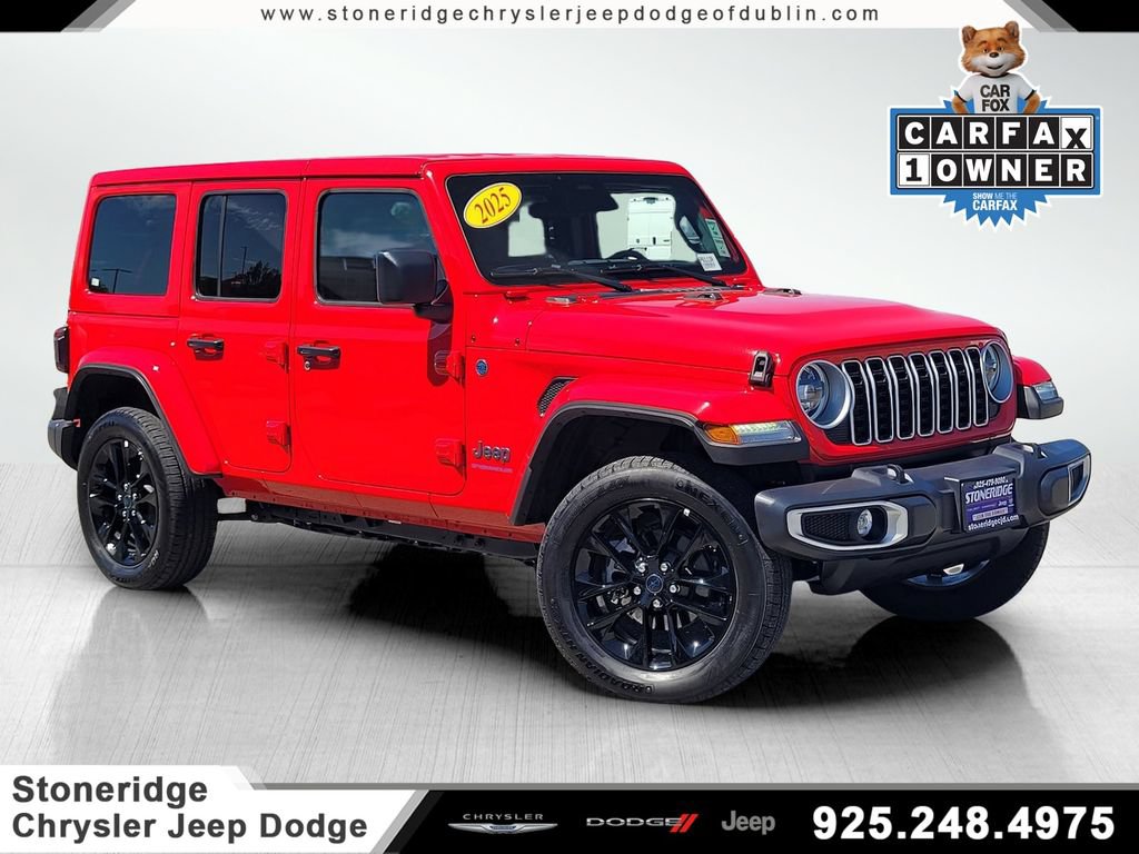 Used 2025 Jeep Wrangler Unlimited Sahara w/ Safety Group AWD/4WD image 1