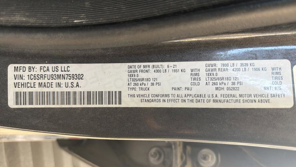 Used 2021 RAM 1500 TRX w/ TRX Level 2 Equipment Group AWD/4WD image 21