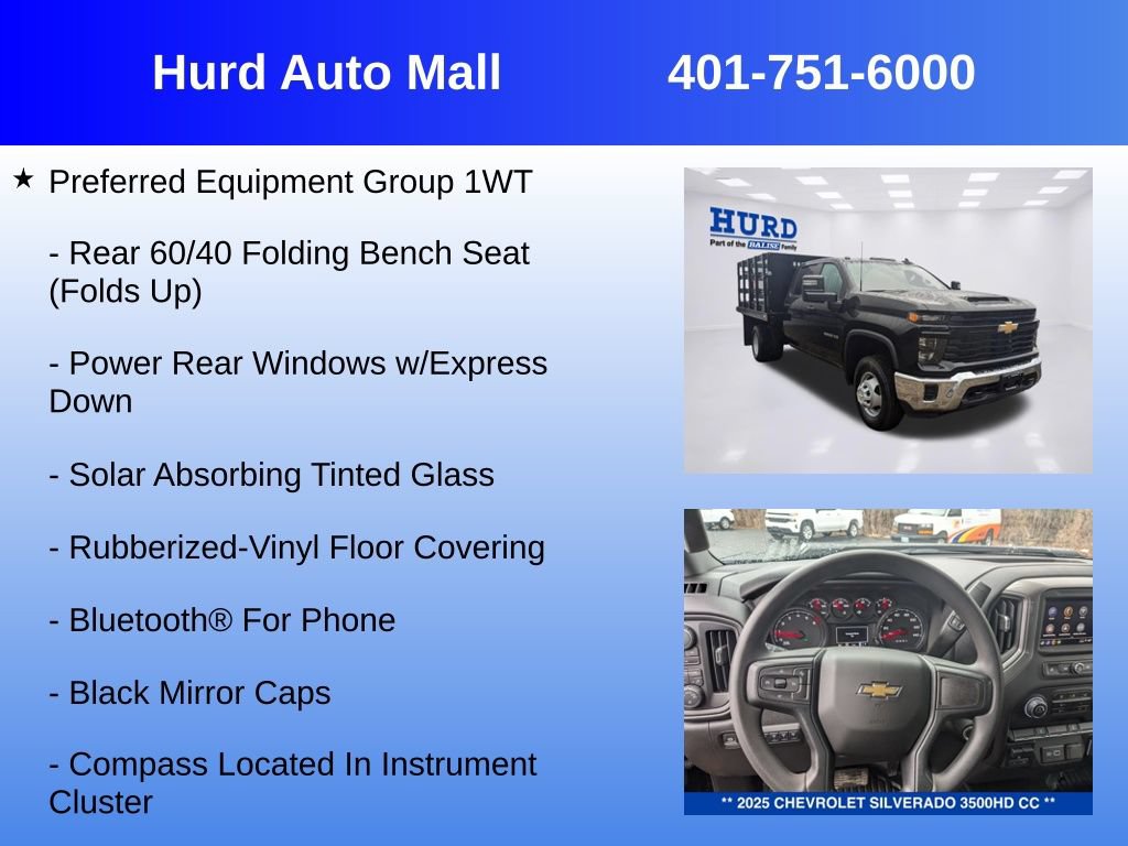 New 2025 Chevrolet Silverado 3500 W/T w/ WT Convenience Package AWD/4WD image 6