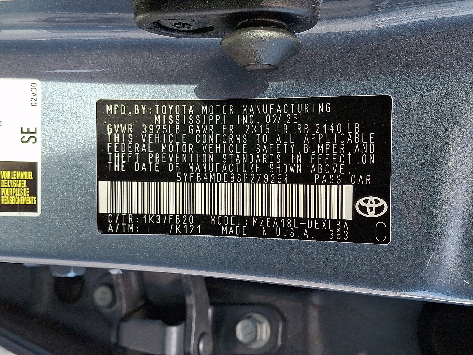 Used 2025 Toyota Corolla LE FWD image 26