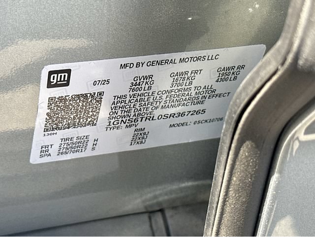 Certified 2025 Chevrolet Tahoe High Country AWD/4WD image 37