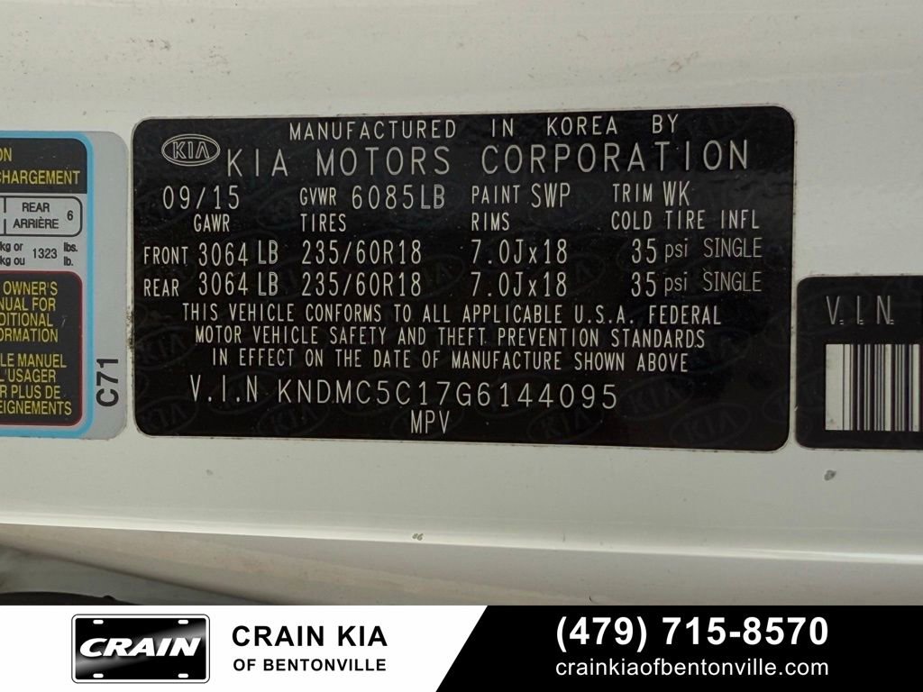 Used 2016 Kia Sedona EX FWD image 37