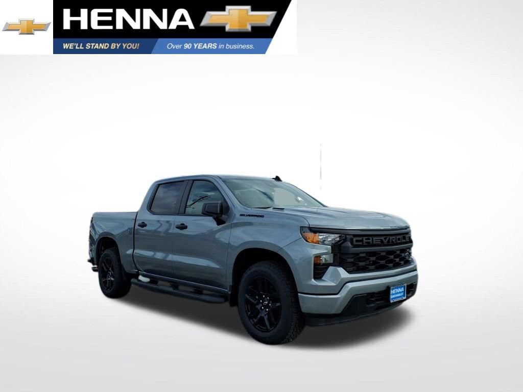 New 2026 Chevrolet Silverado 1500 Custom w/ Turbomax Blackout Package RWD image 1