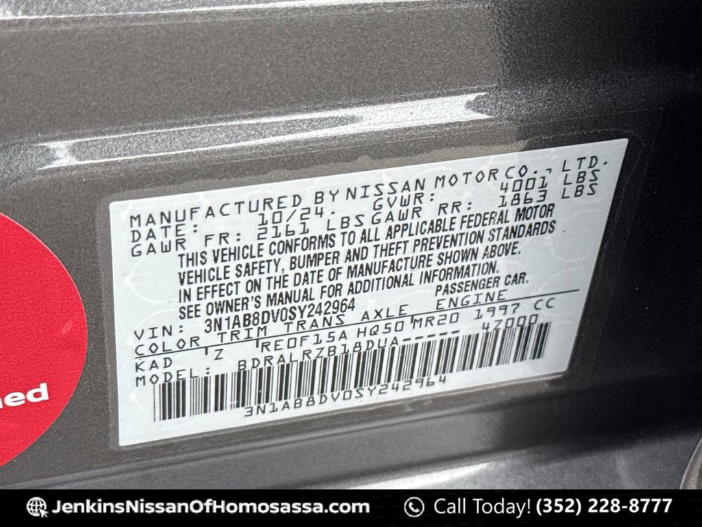 Certified 2025 Nissan Sentra SR image 17