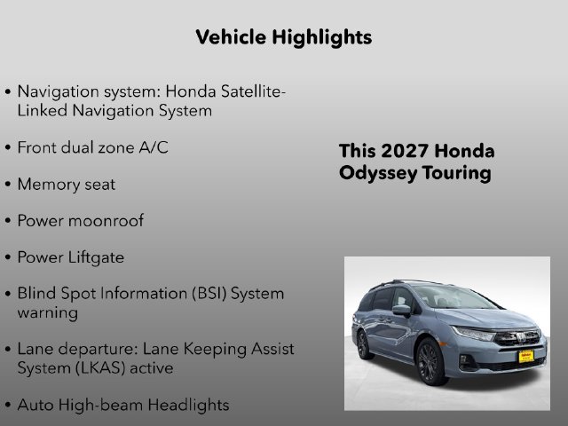 New 2027 Honda Odyssey Touring image 32