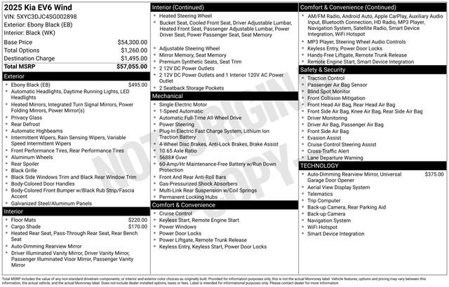 New 2025 Kia EV6 Wind image 31