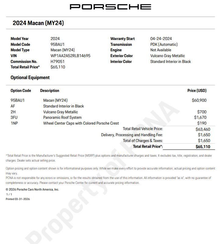 Certified 2024 Porsche Macan AWD/4WD image 6