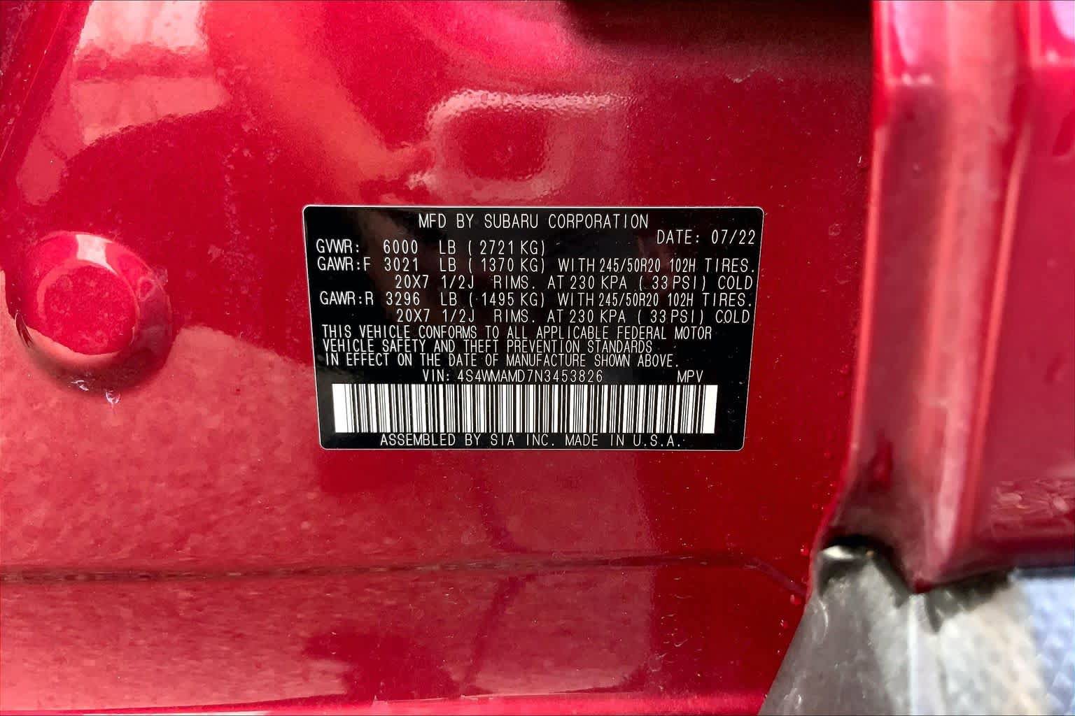 Used 2022 Subaru Ascent Limited AWD/4WD image 36