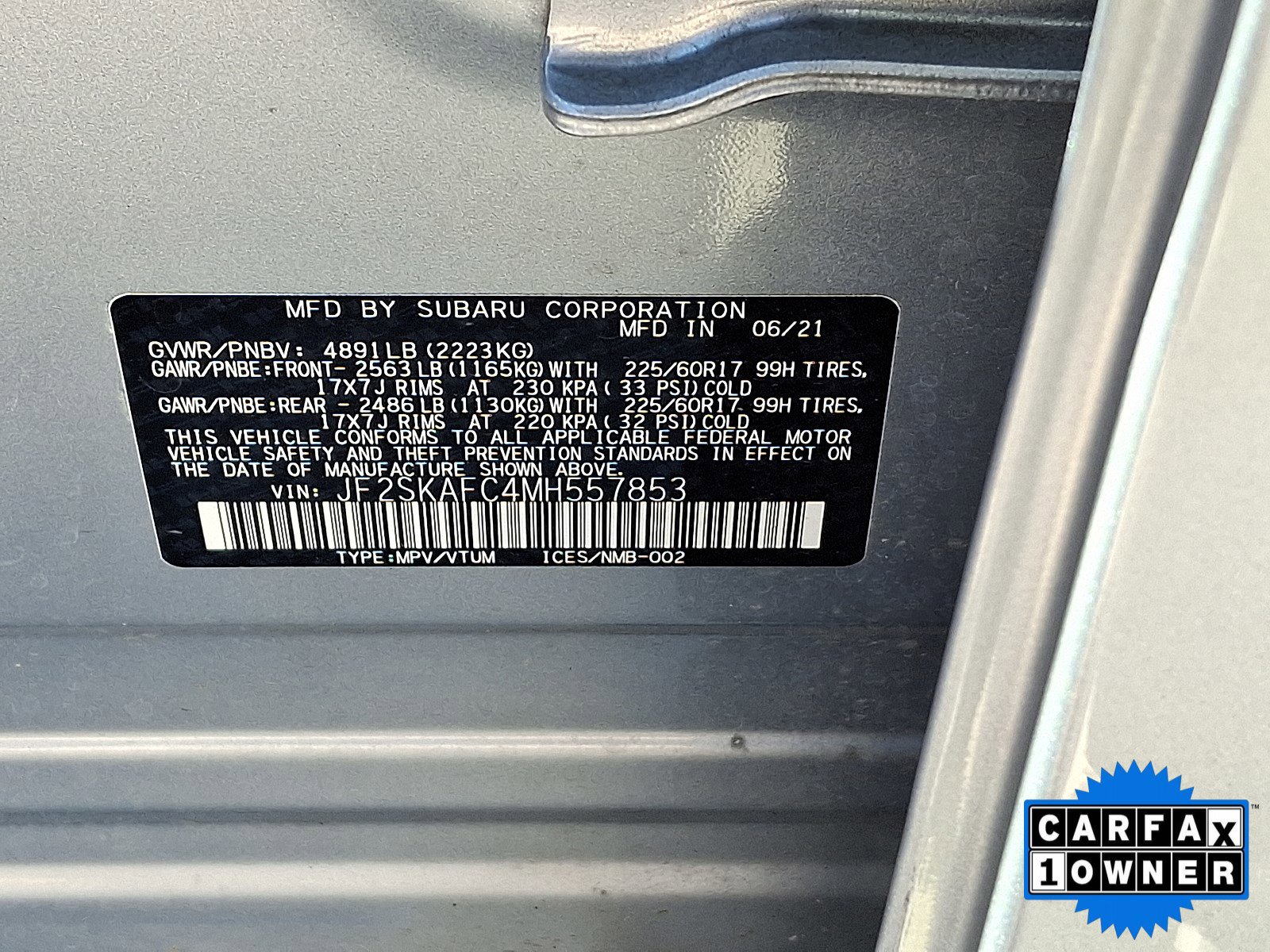 Certified 2021 Subaru Forester Premium image 50