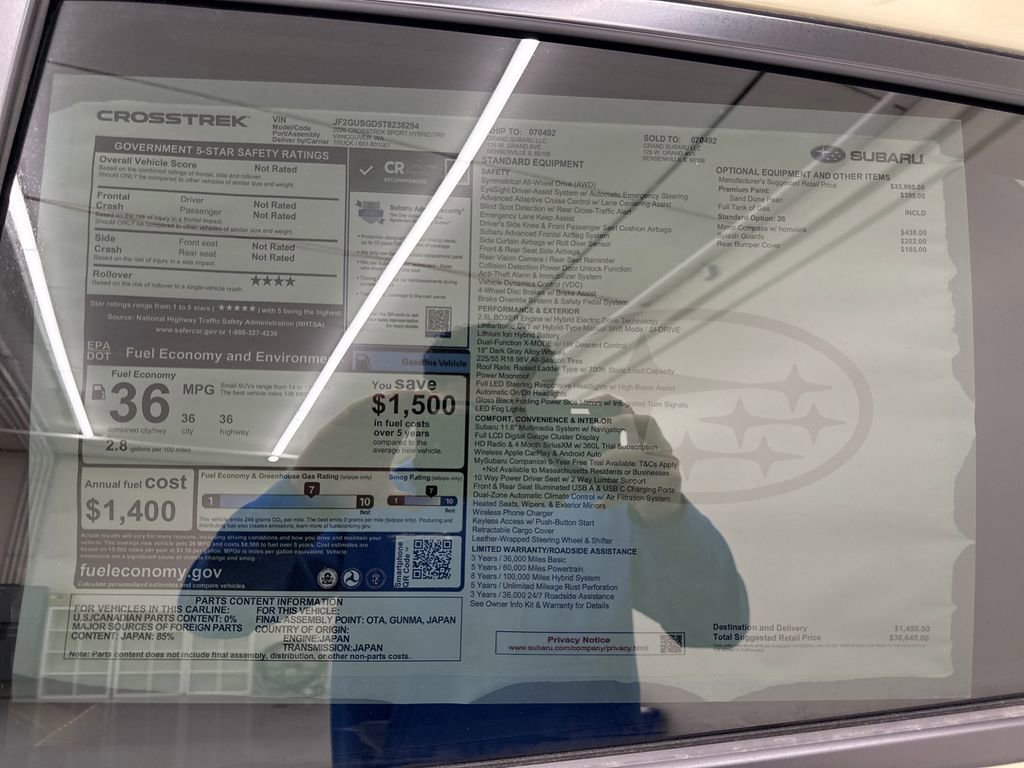 New 2026 Subaru Crosstrek 2.5i Sport image 29