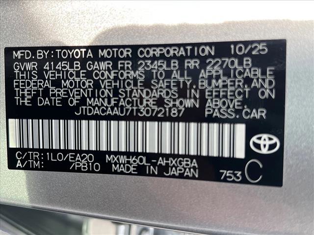 New 2026 Toyota Prius XLE image 20