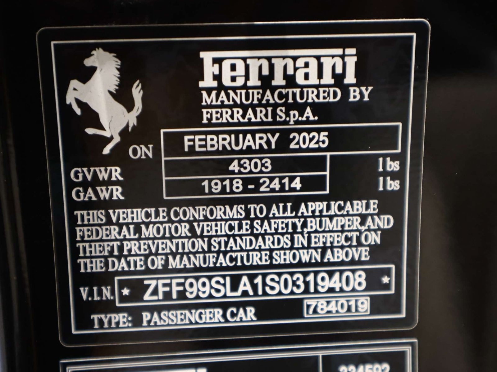 Certified 2025 Ferrari 296 GTB RWD image 41