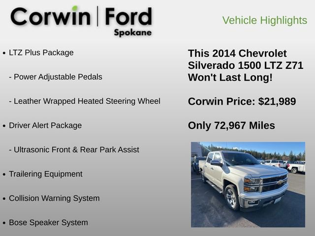 Used 2014 Chevrolet Silverado 1500 LTZ Z71 w/ LTZ Plus Package image 6