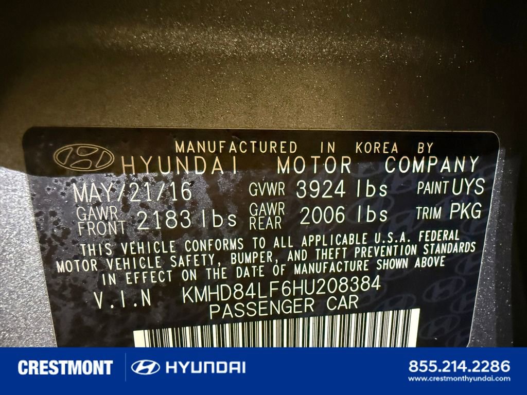 Used 2017 Hyundai Elantra SE w/ SE A/T Tech Package 03 image 41