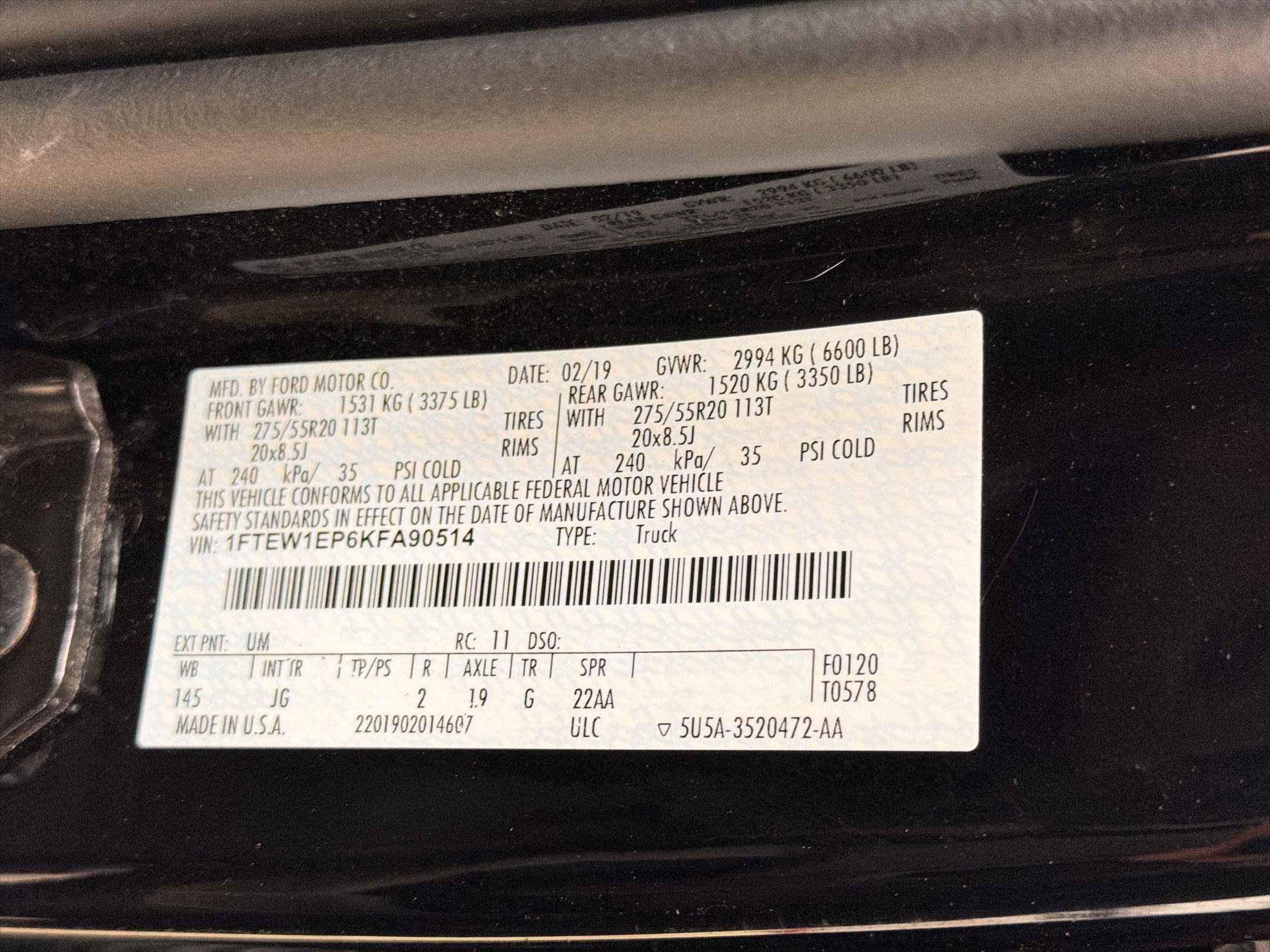 Used 2019 Ford F150 XL w/ Equipment Group 101A Mid image 19