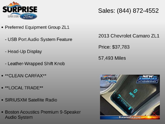 Used 2013 Chevrolet Camaro ZL1 RWD image 23