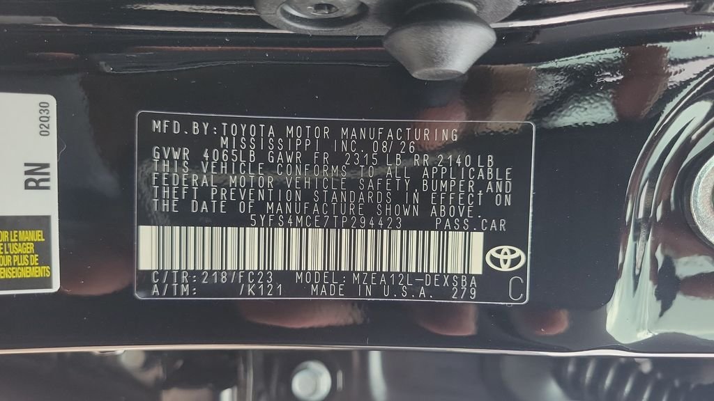 New 2026 Toyota Corolla SE FWD image 25