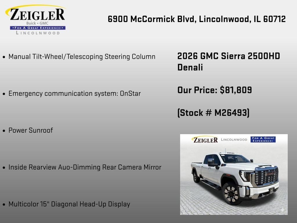 New 2026 GMC Sierra 2500 Denali w/ Denali Reserve Package AWD/4WD image 24