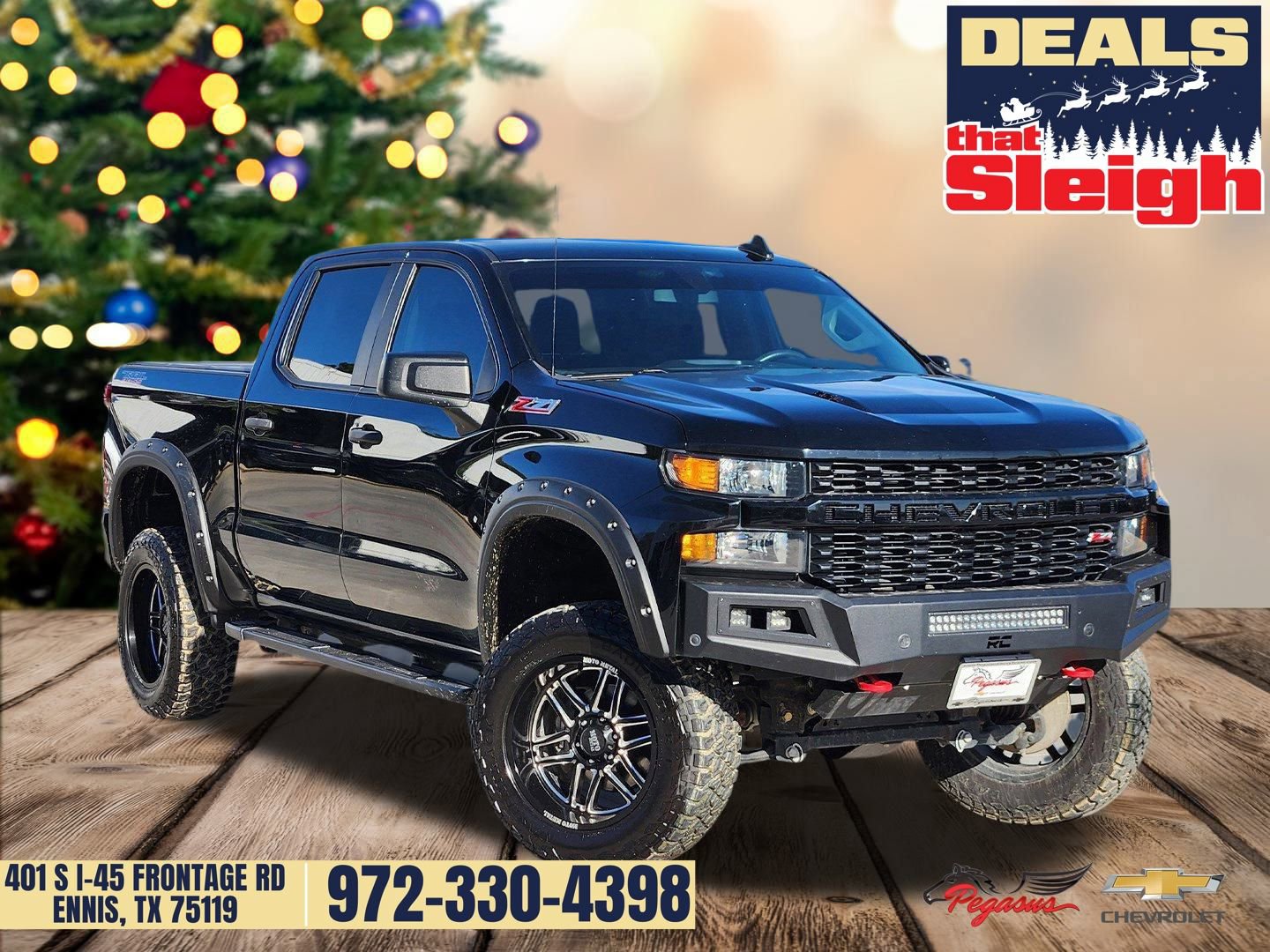 Used 2021 Chevrolet Silverado 1500 Custom Trail Boss w/ Midnight Edition image 1