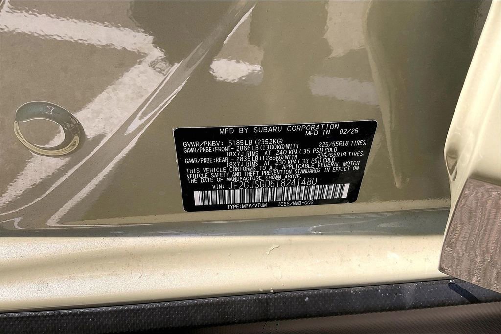 New 2026 Subaru Crosstrek 2.5i Sport AWD/4WD image 17