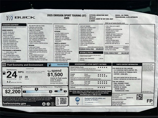 New 2025 Buick Envision Sport Touring image 21
