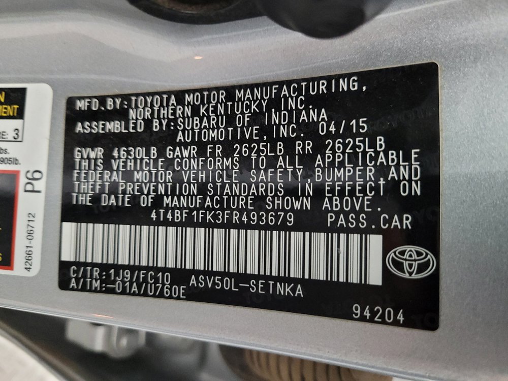 Used 2015 Toyota Camry LE FWD image 33