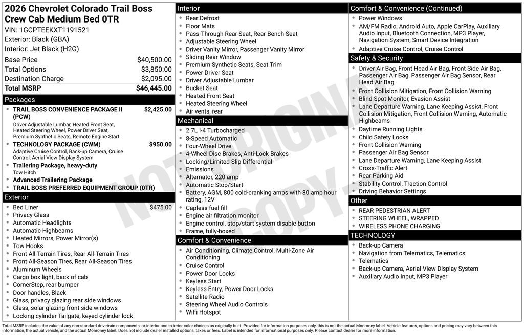 New 2026 Chevrolet Colorado Trail Boss image 27