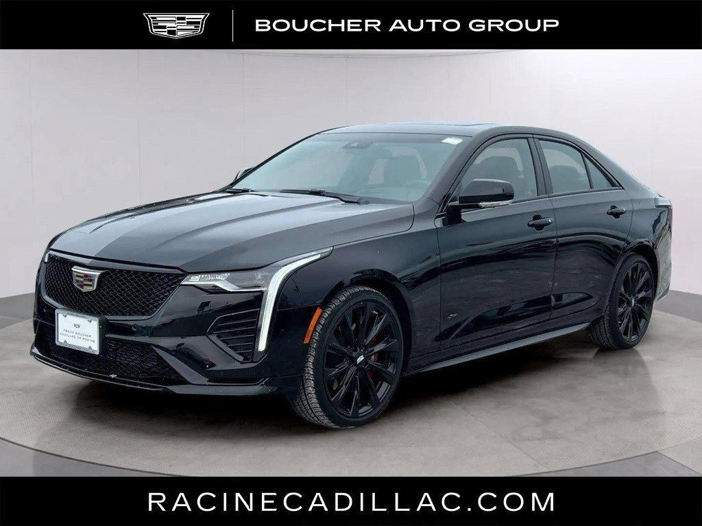 Certified 2025 Cadillac CT4 V w/ LPO, ONYX Package image 1
