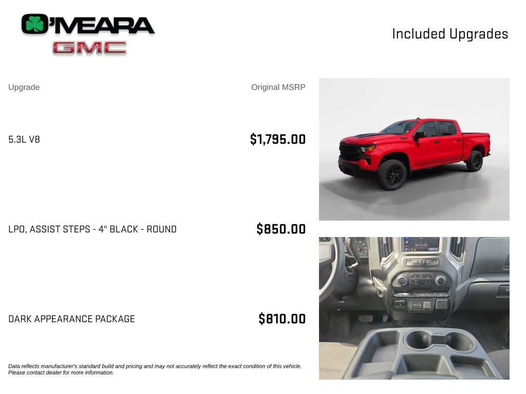 Used 2025 Chevrolet Silverado 1500 Custom Trail Boss w/ Dark Appearance Package AWD/4WD image 4