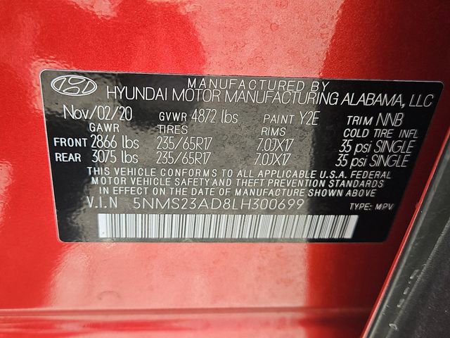 Used 2020 Hyundai Santa Fe SE FWD image 30