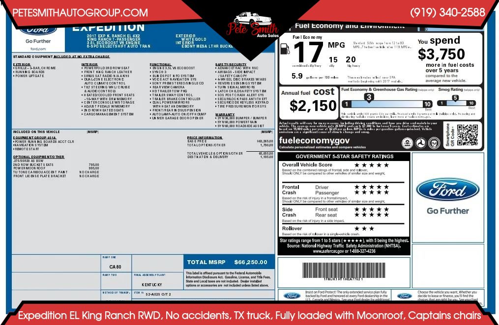 Used 2017 Ford Expedition EL King Ranch image 49