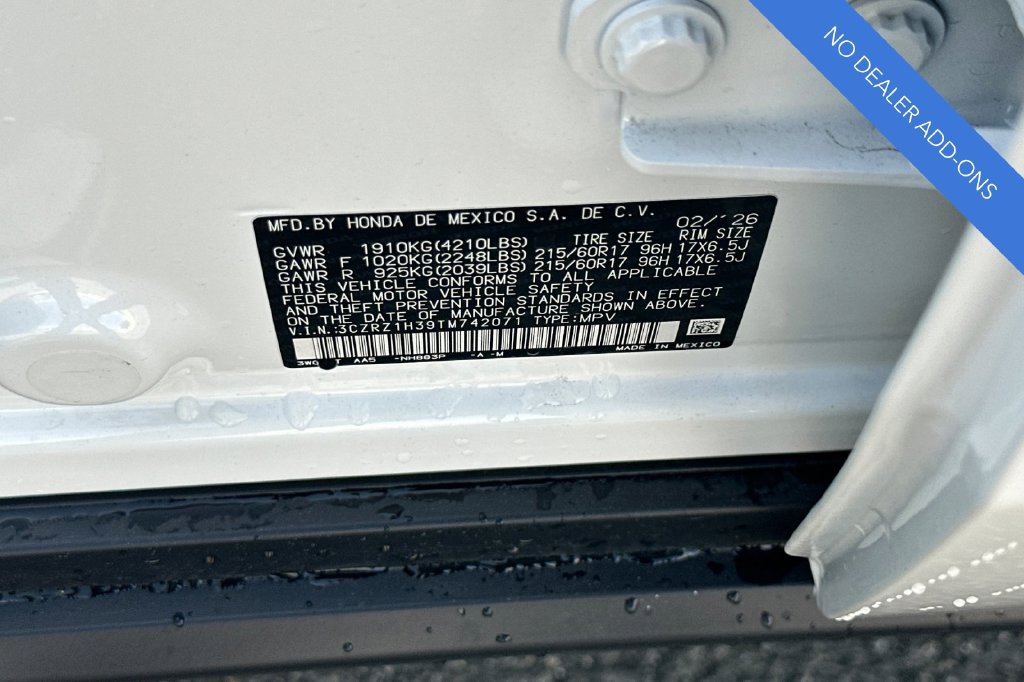 Certified 2026 Honda HR-V LX image 30