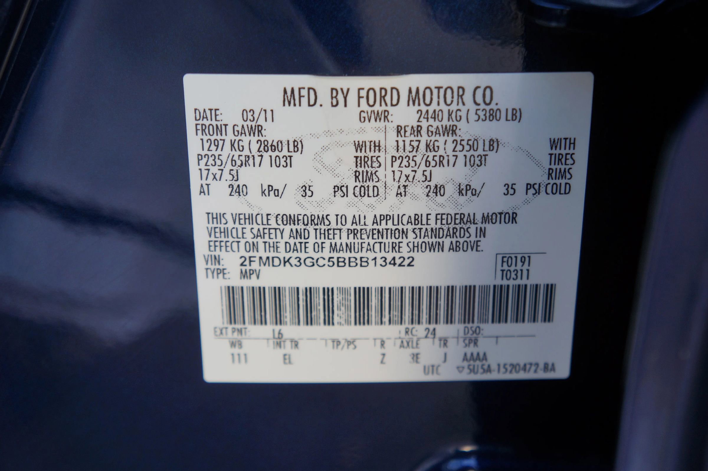 Used 2011 Ford Edge SE w/ 101A Rapid Spec Order Code image 40