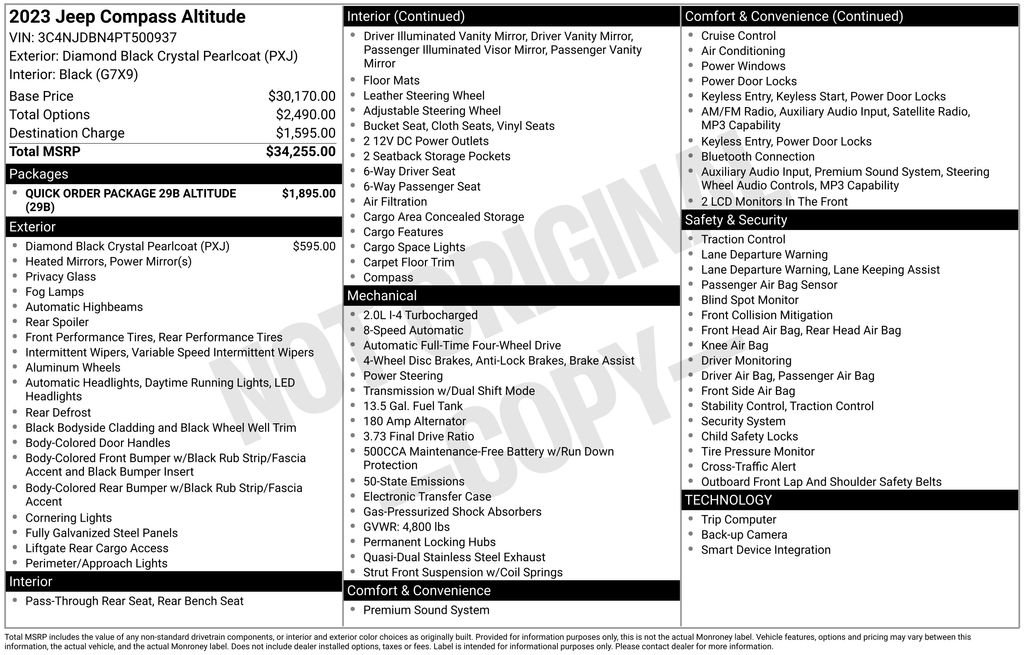 Used 2023 Jeep Compass Altitude image 15