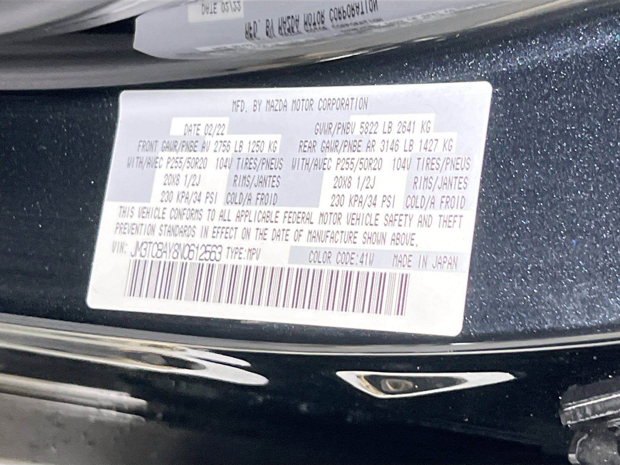 Used 2022 MAZDA CX-9 Touring Plus image 32